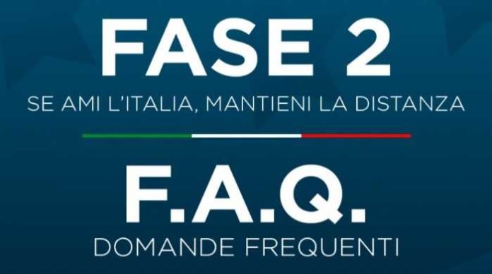 FAQ 4 maggio covid-19