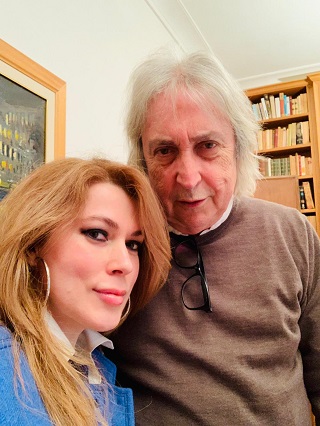 Enrico Vanzina con Francesca Bocchi