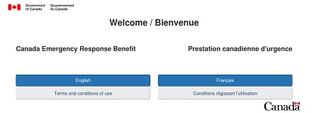 Canada spoofed landing page