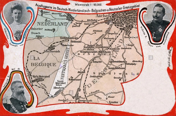 Moresnet neutrale un piccolo belga esisteva dal 1816 al 1920