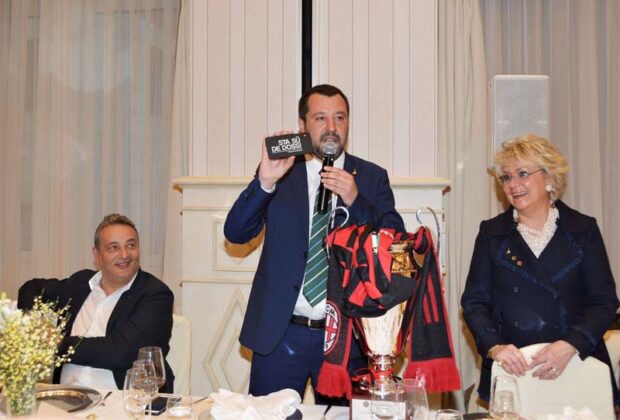Matteo Salvini Ministro Dell'interno Festeggia Il Suo Compleanno 2019 A Milano