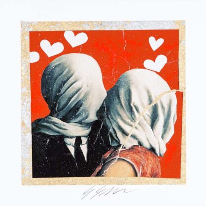 Grittini Giuliano Kiss Me Tecnica Mista Su Carta 22x22cm ( Mg 0239) 2019 300dpi