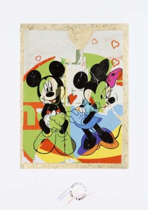 Grittini Giuliano Mckey&minnie Tecnica Mista Su Carta 30x25cm ( Mg 0223) 2019 300dpi