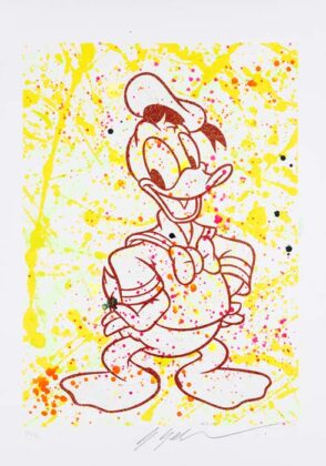Grittini Giuliano Paperino Tecnica Mista Su Carta 35x50cm ( Mg 0259) 2019 300dpi