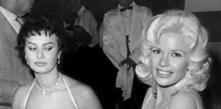 Jane Mansfield con Sophia Loren