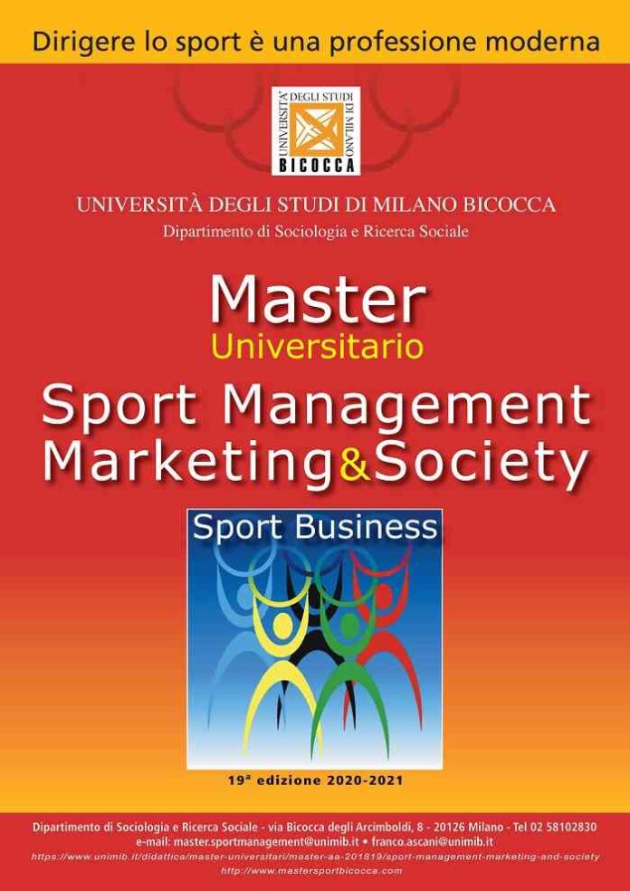 Master Sport Management, Marketing And Society Università Degli Studi Di Milano Bicocca