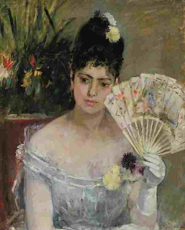 Berthe Morisot, Femme à L’éventail Ou Au Bal, 1875 Musée Marmottan Monet, Paris Bridgeman Images