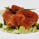 Filetto Di Trota Affumicata Su Zucchine E Crema Di Bufala