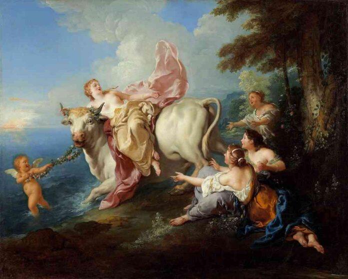 Europa e Giove - Jean François de Troy (Francia, 1679 - 1752) - Il Ratto d’Europa, 1716 - olio su tela - Chester Dale Fund Europa E Giove Jean Francois De Troy, Il Ratto D’europa, 1716