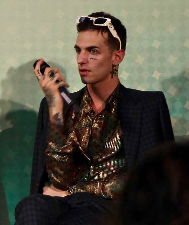Il cantante italiano Achille Lauro durante il Festival di Venezia 2019 - ph Pietro Luca Cassarino Il cantante italiano Achille Lauro durante il Festival di Venezia 2019