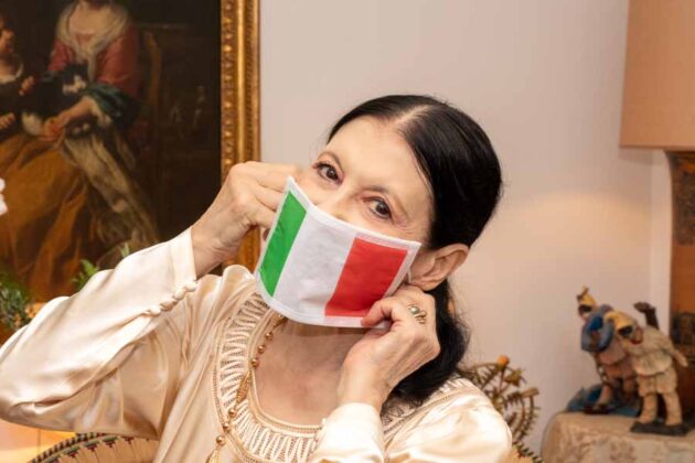 02 Carla Fracci in lockdown in Milan &copy; Graham Spicer 2020
