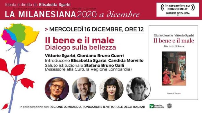 La Milanesiana 16 dicembre 2020 Vittorio Sgarbi Giordano Bruno Guerri