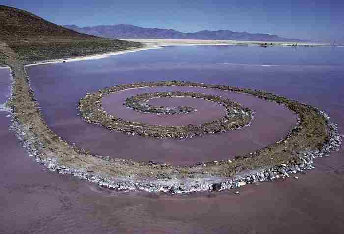 Gianfranco Gorgoni Robert Smithson Spyral Jetty 1970 2010