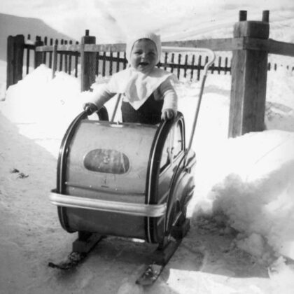 Gustav Th&ouml;ni 1 anno sulla carrozzina con SKI