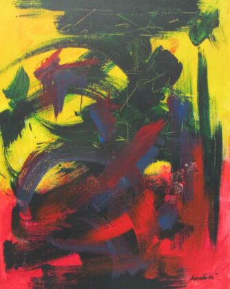 09 Il suono del vento 2021 pittura vinilica su tela cm. 100x80