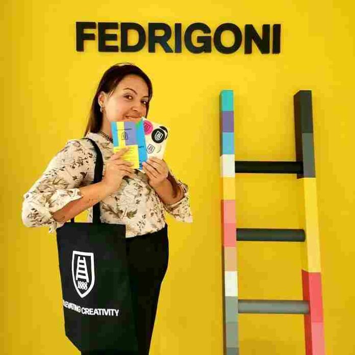 Fedrigoni rebranding foto ambientata scala