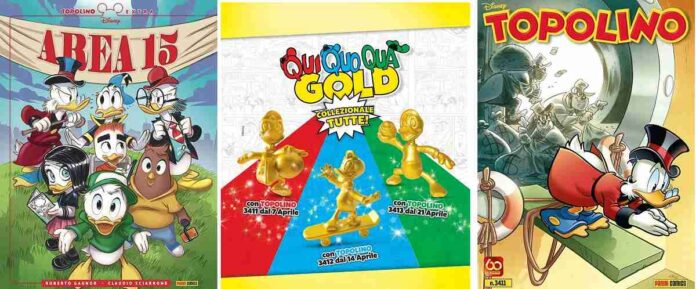 Cover Topolino 3411 Topolino Extra Qui Quo Qua statuine Cover Topolino 3411 Topolino Extra Qui Quo Qua statuine