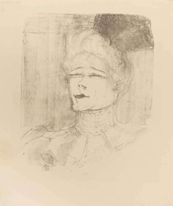 Henri De Toulouse Lautrec, Jeanne Granier, 1898, litografia, 293x240 mm, 400 esemplari, Wittrock