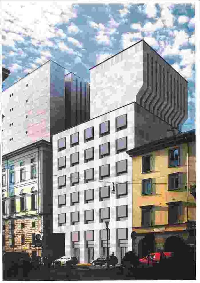 Rendering Botta palazzina via Verd Rendering Botta palazzina via Verd