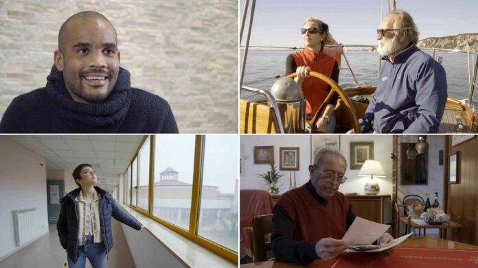 Nuovi Eroi Rai3 - da sinistra, in senso orario: Maxime Mbanda, Mauro Pelaschiar, Enrico Pieri Serena Piccolo Maxime Mbanda Mauro Pelaschiar Enrico Pieri Serena Piccolo Nuovi Eroi Rai3