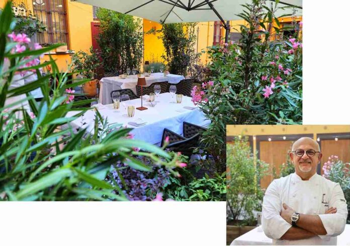 Milano - Ristorante Sadler - cortile Milano Ristorante Sadler cortile