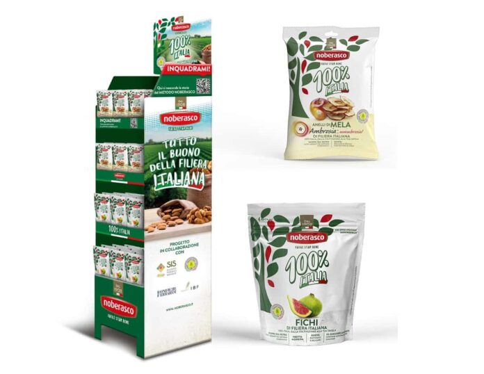 Filiera 100% Italia dolci Anelli di Mela Ambrosia e Fichi Italiani