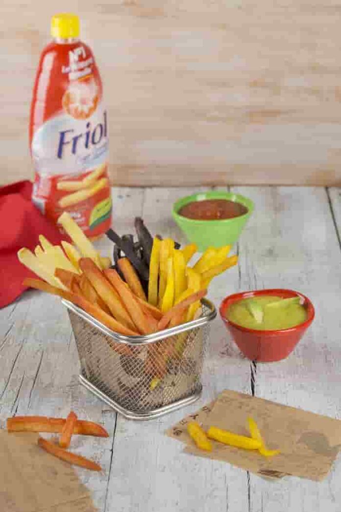 Friol Stick di patate colorate alla birra e guacamole