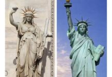 Milano e la Statua della Libertà di New York