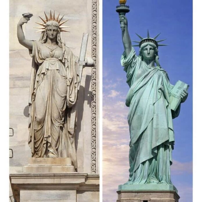 Milano e la Statua della Libertà di New York
