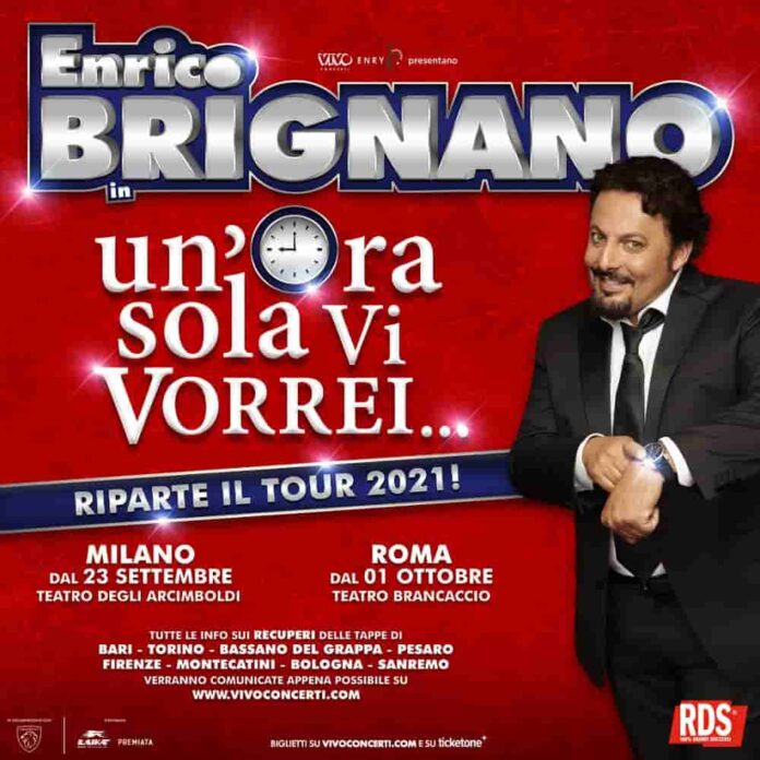 Enrico Brignano un'ora sola ti vorrei teatro