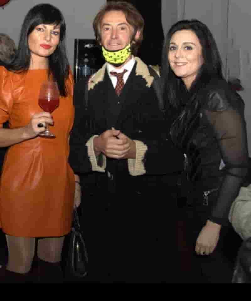 Alberto Fortis con Rosmy e l'attrice Antonella Ruggiero