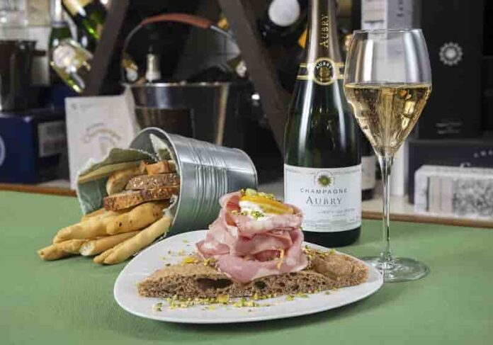 Citteri mortadella champagne burrata agrumi Panenoteca piazza