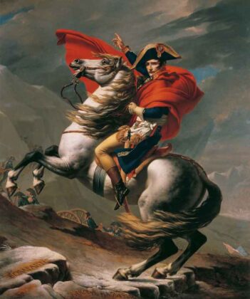 Foto Napoleone at the Great St. Bernard Jacques Louis David Google Cultural InstituteO╠&ecirc;sterreichische Galerie Belvedere