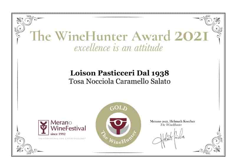merano wine festival 2021 gold Tosa Tosa Nocciola Caramello Salato