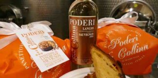 panettone e bottiglia