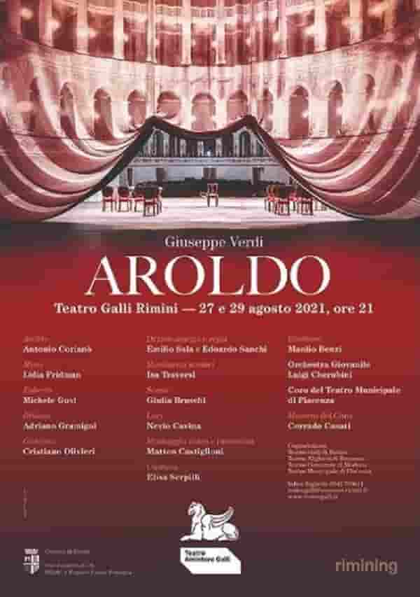 manifesto aroldo teatro galli di rimini