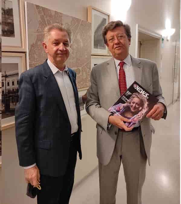 iL NS. direttore con il presidente Marco Magnifico