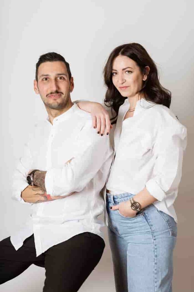 DEADUE Studio Fotografico, da sx Andrea Stillone e Martina Folcia