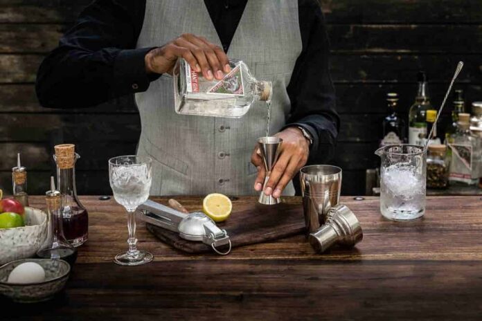 EG Pouring EG into measuring & bottle 2017