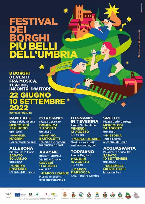 Locandina FESTIVAL Borghi piu belli umbria