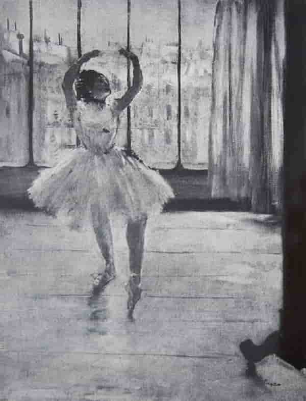 DEGAS Edgar danseuze chez le photographe acquaforte