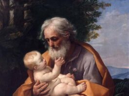 Saint Joseph with the Infant Jesus Guido Reni 1635