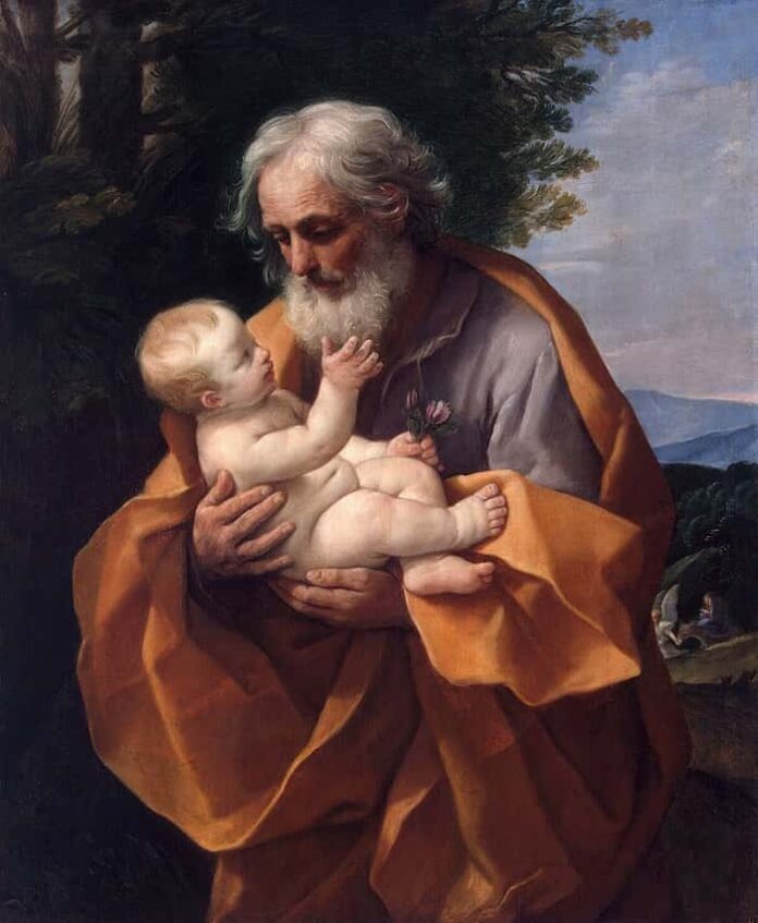 Saint Joseph with the Infant Jesus Guido Reni 1635