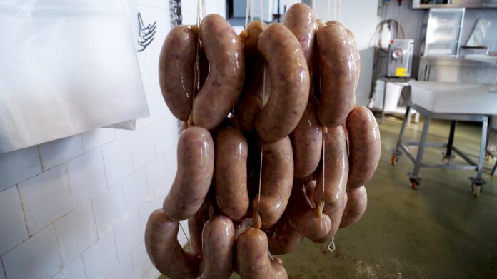 alcuni salampatata appena prodotti alcuni salampatata appena prodotti