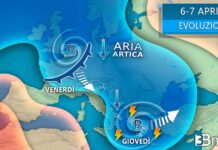 3bmeteo 2023 6 7 aprile evoluzione