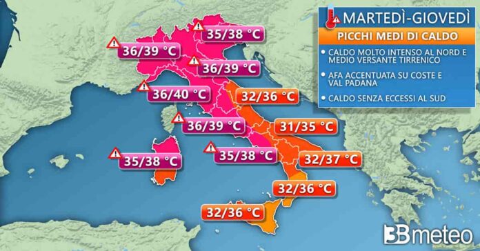 Temperature fascette 3bmeteo