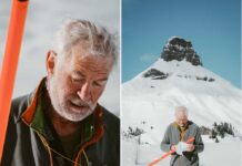 Val di Fassa. L’artista Simon Beck dedica al Ciampac una monumentale creazione di snowart Simon Beck Ciampac Val di Fassa