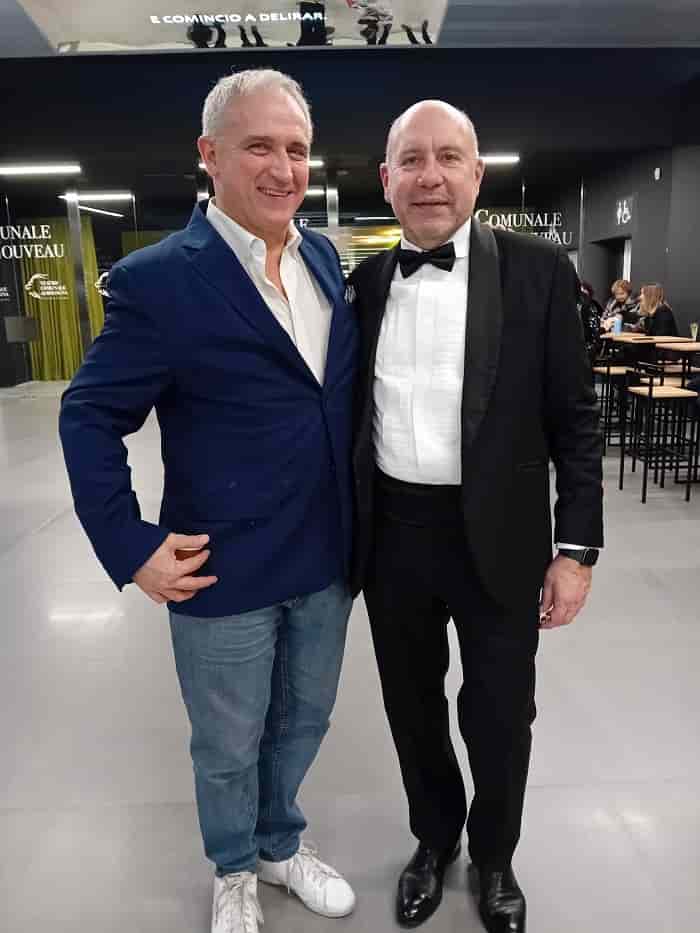 Sergio Bevilacqua con il sovrintendente Fulvio Macciardi