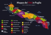 Mappa dei vini pugliesi