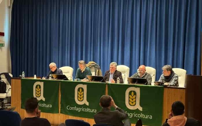 Un momento dell'incontro con gli agricoltori
